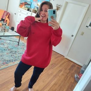 Men's XL Red Sweater with Crewneck